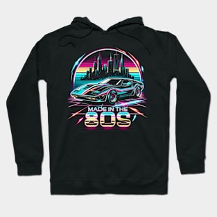 Made in the 80's - Neon Synthwave Hoodie